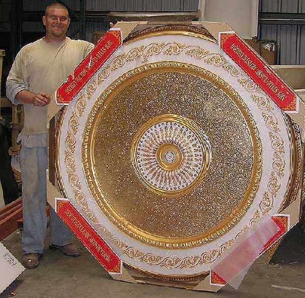 Classical Revival Ceiling Medallion Round Grand-Scale